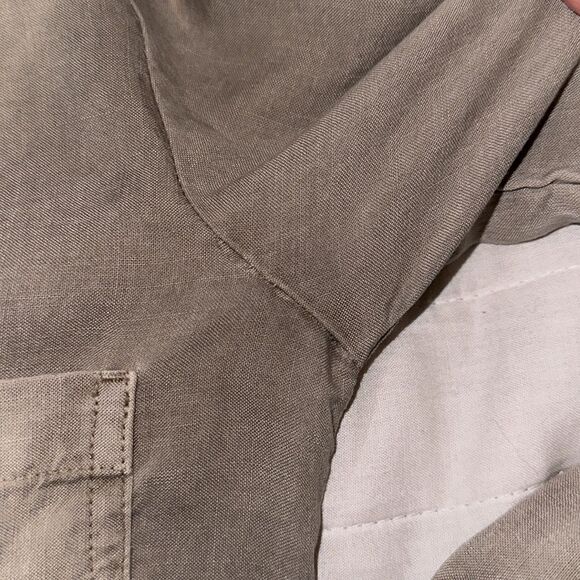 Anthropologie XS Cloth&Stone Stone Wash Tencel Lyocell Long Sleeve Shirt Dress - Picture 14 of 16